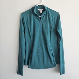 Tommy Bahama Teal Quarter-Zip Long-Sleeve Pullover